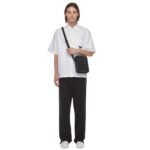 MCM MINI KLASSIK CROSSBODY IN MAXI MONOGRAM LEATHER BLACK