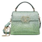 VALENTINO GARAVANI MINI VSLING HANDBAG WITH RHINESTONES