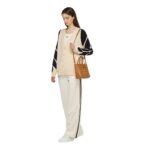 MCM MINI TONI TOP-ZIP SHOPPER IN VISETOS COGNAC