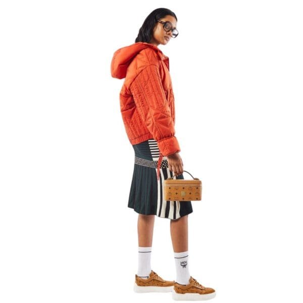 MCM MINI ROCKSTAR VANITY CASE IN VISETOS ORIGINAL COGNAC