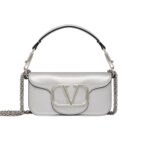 SMALL LOCÒ METALLIC CALFSKIN SHOULDER BAG