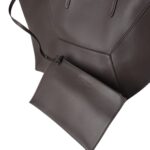 BRUNELLO CUCINELLI CALFSKIN SHOPPER BAG WITH MONILI