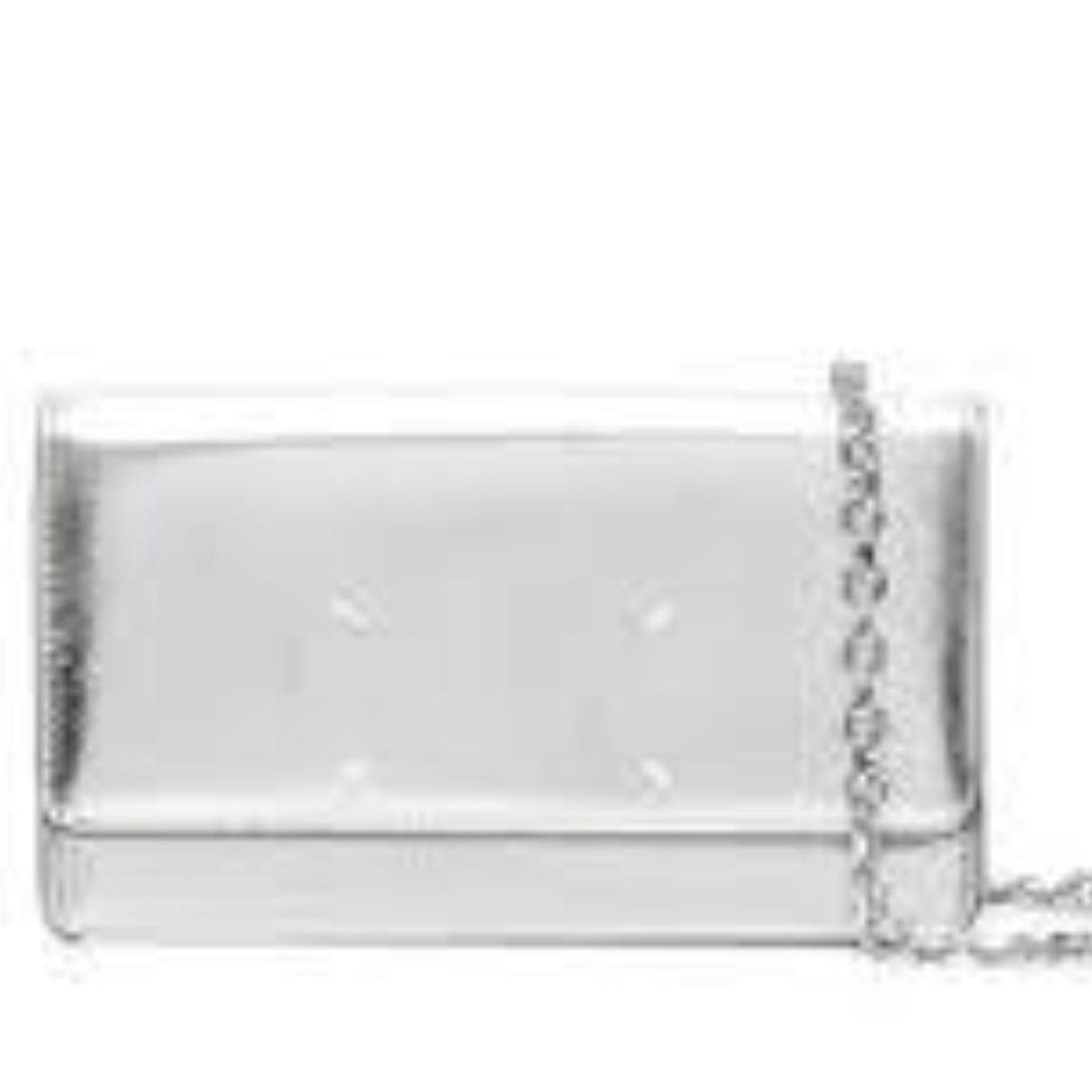 MAISON MARGIELA MEDIUM METALLIC WALLET-ON-CHAIN