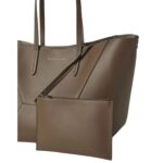BRUNELLO CUCINELLI CALFSKIN SHOPPER BAG WITH MONILI
