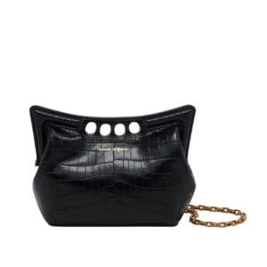 ALEXANDER MCQUEEN  WOMEN’S THE PEAK BAG MINI WITH CHAIN IN BLACK