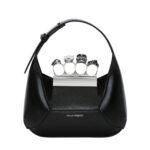 Alexander McQueen Women's the jewelled hobo Mini Bag in black.