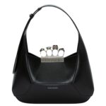 Alexander McQueen Women's the jewelled hobo Bag in black.