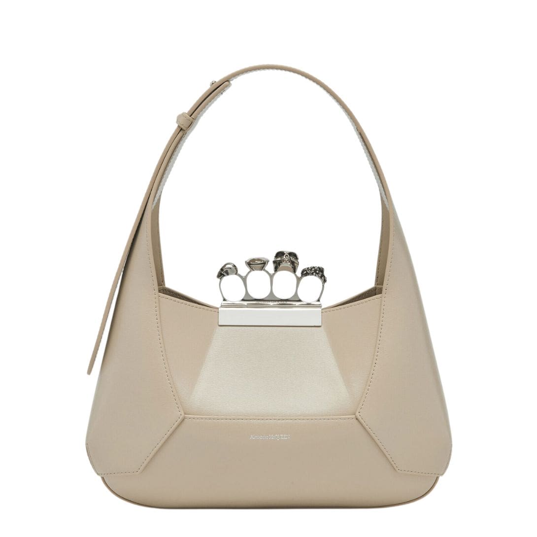 Alexander McQueen Women's the jewelled hobo Bag in camel.