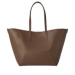 BRUNELLO CUCINELLI CALFSKIN SHOPPER BAG WITH MONILI