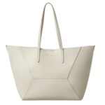 BRUNELLO CUCINELLI CALFSKIN SHOPPER BAG WITH MONILI