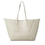 BRUNELLO CUCINELLI CALFSKIN SHOPPER BAG WITH MONILI