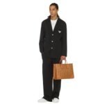 MCM LARGE MUNCHEN TOTE IN VISETOS COGNAC