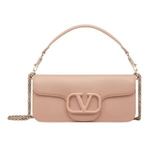 VALENTINO GARAVANI LOCÒ CALFSKIN SHOULDER BAG
