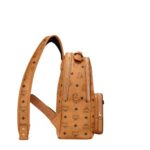 MCM SMALL STARK BACKPACK IN VISETOS COGNAC