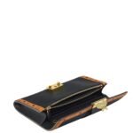 MCM LARGE TRACY CHAIN WALLET IN LEATHER VISETOS MIX BLACK