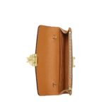 MCM LARGE TRACY CHAIN WALLET IN LEATHERT VISETOS MIX COGNAC