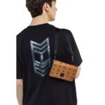 MCM MINI AREN CAMERA BAG IN VISETOS COGNAC