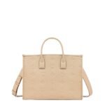 MCM LARGE MÜNCHEN TOTE IN MAXI MONOGRAM LEATHER BEIGE