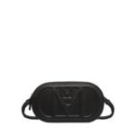 MCM MODE TRAVIA CROSSBODY POUCH IN SPANISH NAPPA LEATHER BLACK