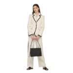 MCM MEDIUM MODE TRAVIA SHOULDER BAG IN SPANISH CALF LEATHER BLACK