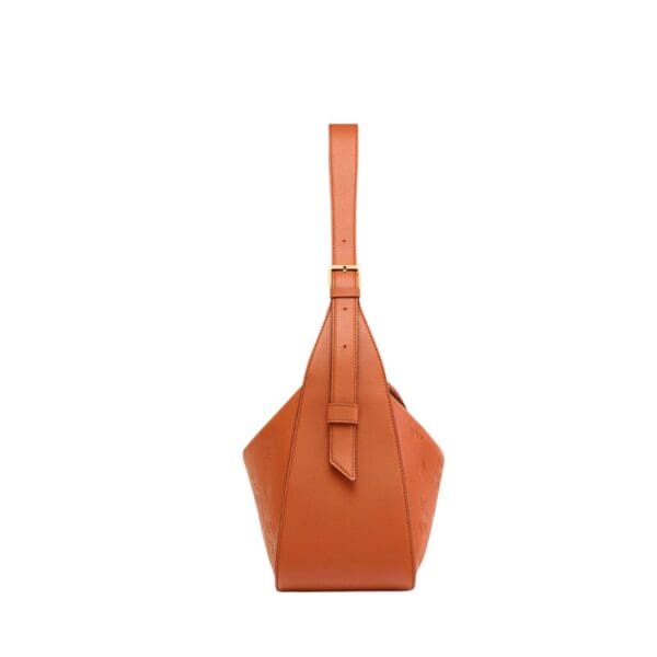 MCM MEDIUM AREN FLAP HOBO IN EMBOSSED MONOGRAM LEATHER BROWN