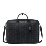 MCM LARGE OTTOMAR SUITCASE IN VISETOS BLACK