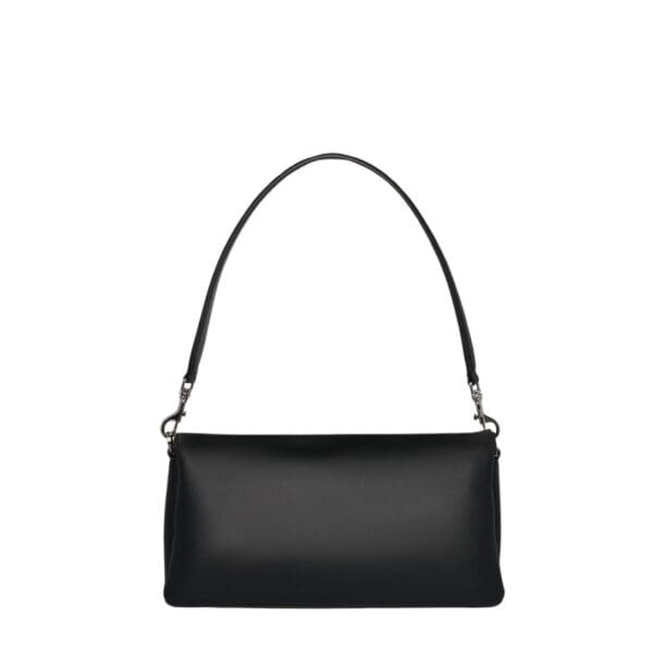 MCM SMALL MODE TRAVIA SHOULDER BAG IN SPANISH CALF LEATHER BLACK