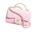 CHANEL MINI FLAP BAG WITH TOP HANDLE
