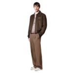 LOUIS VUITTON EMBROIDERED SUEDE CALFSKIN BOMBER