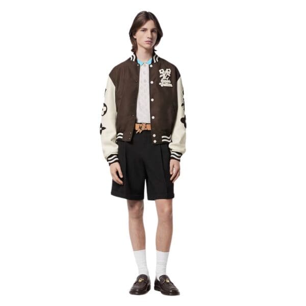 LOUIS VUITON EMBROIDERED VARSITY JACKET