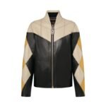 LOUIS VUITON HARLEQUIN SLEEVE LEATHER JACKET