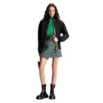 LOUIS VUITON LEATHER ACCENT PARKA