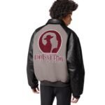 LOUIS VUITON LEATHER AND NYLON BLOUSON