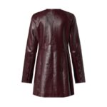 LOUIS VUITON LEATHER PLEAT COAT