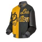 LOUIS VUITTON MIX CANVAS LEATHER BOMBER