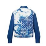 LOUIS VUITTON MONOGRAM BANDANA MIX LEATHER DENIM BLOUSON
