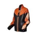 LOUIS VUITTON PATCHWORK LEATHER BIKER JACKET