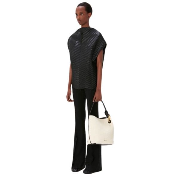 JWA CORNER BUCKET - CANVAS TOP HANDLE BAG