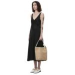 JWA CORNER BUCKET - LEATHER TOP HANDLE BAG