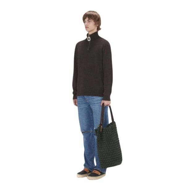 LARGE JWA CORNER BUCKET - TOP HANDLE BAG