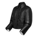 LOUIS VUITTON TOPSTITCHED LEATHER BOXY BIKER JACKET