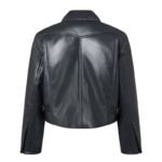 LOUIS VUITTON TOPSTITCHED LEATHER BOXY JACKET