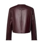 LOUIS VUITTON TOPSTITCHED LEATHER BOXY JACKET