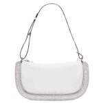 JWA BUMPER-15 - LEATHER SHOULDER BAG WITH CRYSTAL