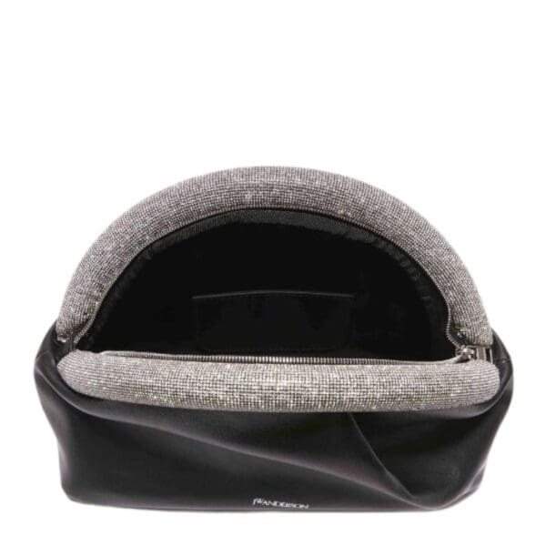 JWA BUMPER-CLUTCH - LEATHER MINI BAG WITH CRYSTALS