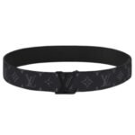 LOUIS VUITTON INITIALES 40MM MATTE BLACK BELT