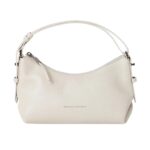 BRUNELLO CUCINELLI TEXTURE CALFSKIN HOBO BAG WITH MONILI