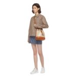 MCM HIMMEL DRAWSTRING BAG IN LAURETOS BEIGE