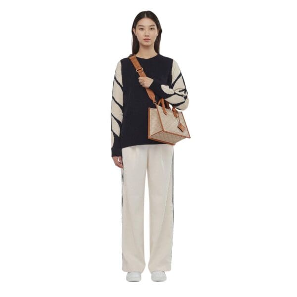 MCM SMALL HIMMEL TOTE IN LAURETOS BEIGE