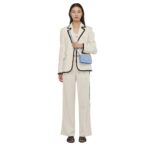 MCM LARGE DIAMOND CHAIN WALLET IN SPANISH CALF LEATHER BLUE